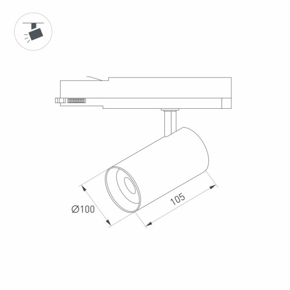 Светодиодный трековый светильник Arlight LGD-NIKA-4TR 031173