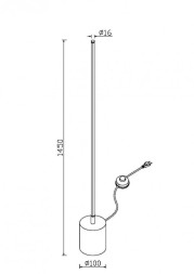 Торшер Maytoni FLOW MOD147FL-L20BSK1