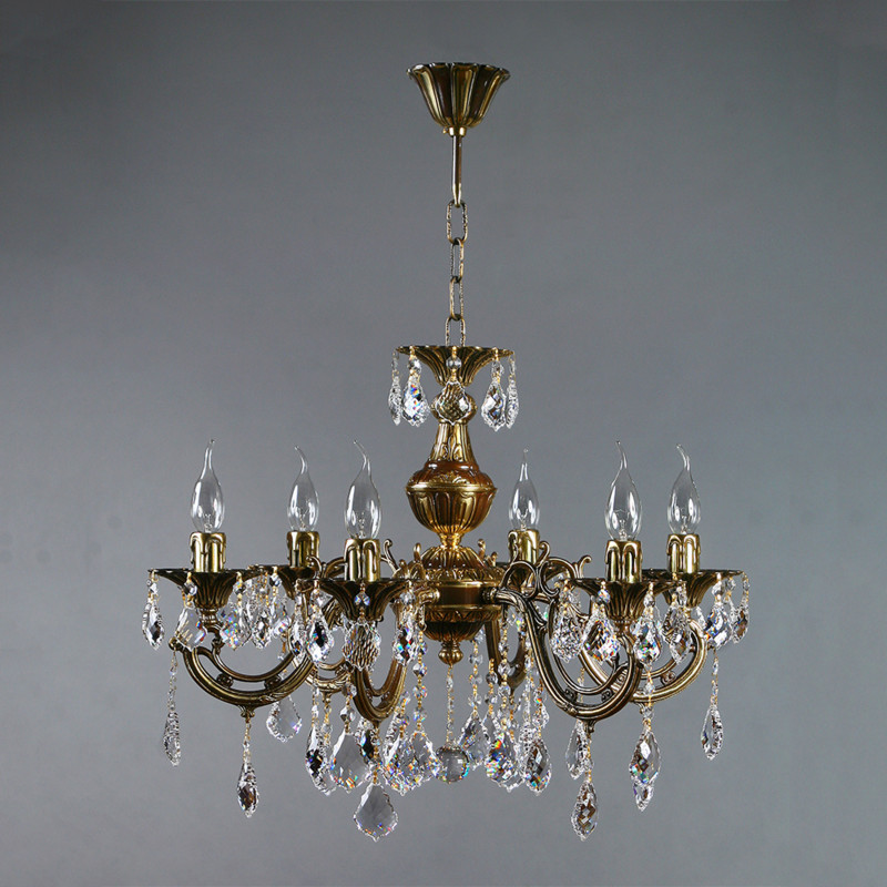 Подвесная люстра AMBIENTE by BRIZZI Aria 8818/6 PB New Leaf