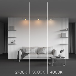 Магнитный трековый светильник Maytoni Technical luna TR185-1-3W4K-B