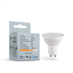Светодиодная лампа Voltega Wi-Fi bulbs 2425 5W 220V 400lm GU10 белый (регулируемый)