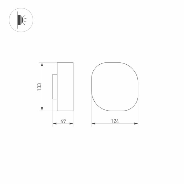 Уличный настенный светильник Arlight Swamp 030001