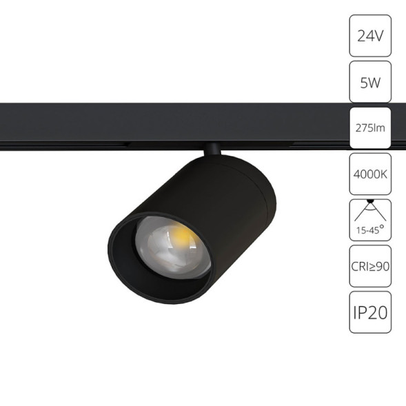 Магнитный трековый светильник ARTE Lamp PRESTO A6228PL-1BK