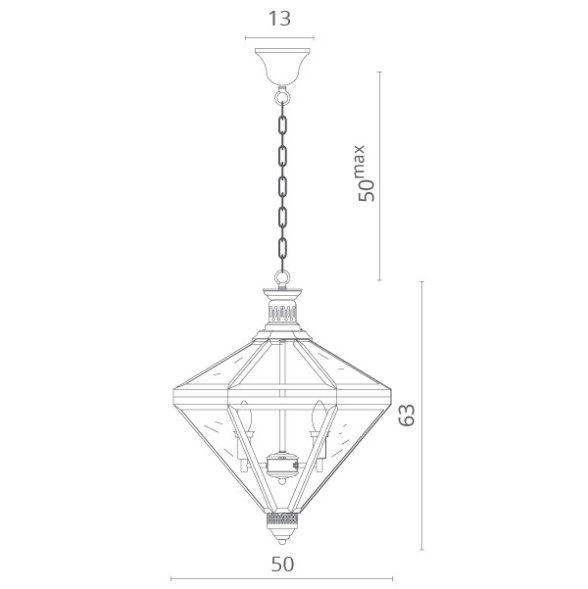 Подвесная люстра Divinare Simplex 7400/02 SP-4