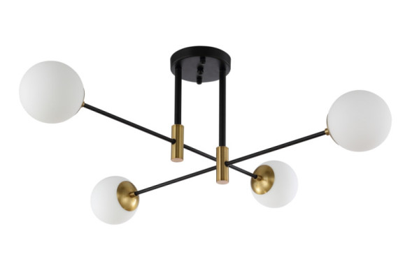 Люстра на штанге Crystal Lux FIDEL FIDEL PL4 BLACK