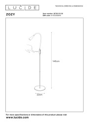 Торшер LUCIDE 18756/03/30