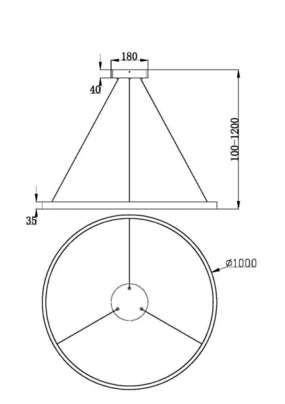 Подвесной светильник Maytoni Rim MOD058PL-L54BS3K