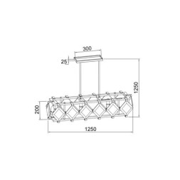 Люстра на штанге Vele Luce Vittoria VL3053L08