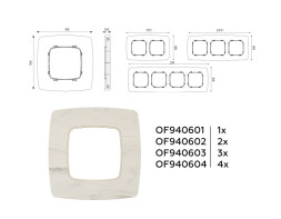 Рамка Ambrella Volt OF940603 OMEGA Opera