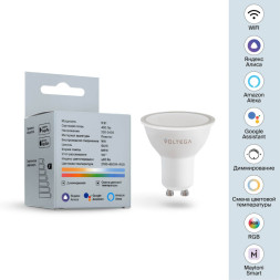 Светодиодная лампа Voltega Wi-Fi bulbs 2426 5.5W 220V 500lm GU10 белый (регулируемый)