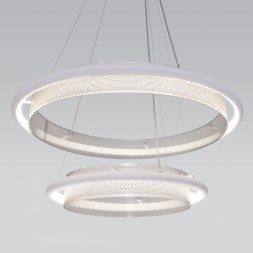 Подвесная люстра Eurosvet Imperio 90241/2 белый/ серебро Smart