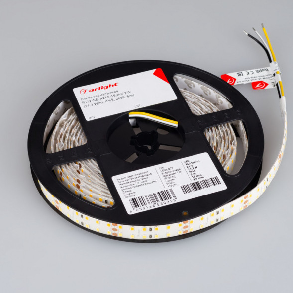 Лента Arlight RTW-SE-A240-15mm 2835 020560(2) 96W 24V 1450lm белый (регулируемый) IP65