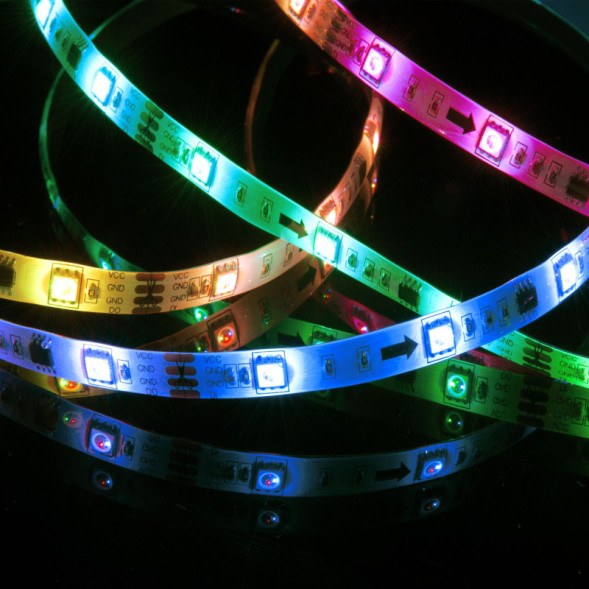 Лента Elektrostandard 5m 7,2W IP65 RW Бегущая в 0W 12V RGB IP65