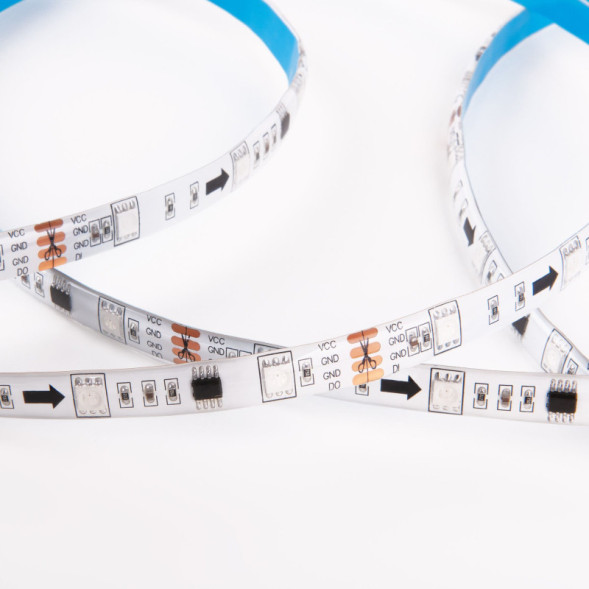 Лента Elektrostandard 5m 7,2W IP65 RW Бегущая в 0W 12V RGB IP65