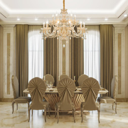 Подвесная люстра Eurosvet Alcedo 10097/15 золото/тонированный хрусталь Strotskis