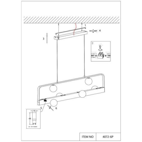 Подвесная люстра Favourite Fitirum 4072-6P