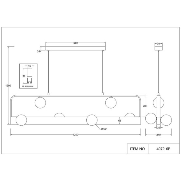 Подвесная люстра Favourite Fitirum 4072-6P