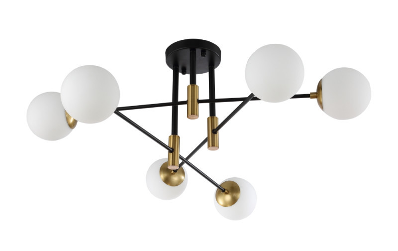 Люстра на штанге Crystal Lux FIDEL FIDEL PL6 BLACK