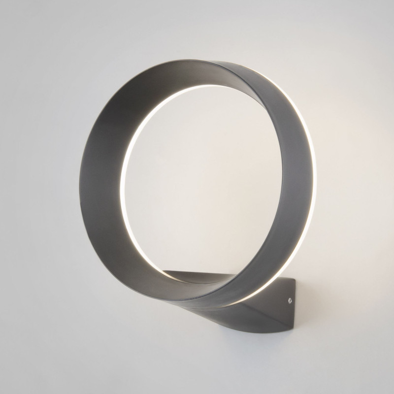 Уличный настенный светильник Elektrostandard 1710 TECHNO LED Ring серый