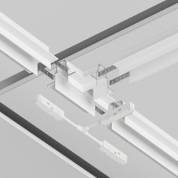 Коннектор для шинопровода Maytoni Technical Magnetic track system Gravity накладной белый TRA004CWT-22W