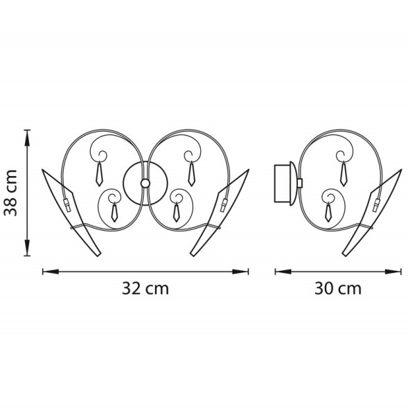 Бра Lightstar Scarabeo 755624