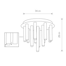 Потолочный светильник Nowodvorski STALACTITE 8355