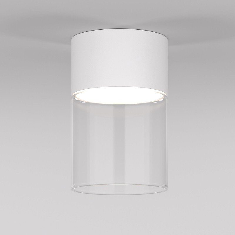 Накладной точечный светильник Elektrostandard 25047/LED 10W 4000К белый/прозрачный