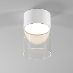 Накладной точечный светильник Elektrostandard 25047/LED 10W 4000К белый/прозрачный