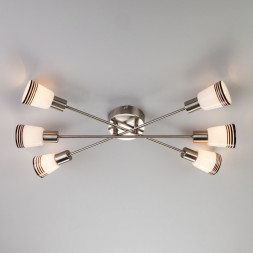 Потолочная люстра Eurosvet Jenna 30132/6 сатин-никель