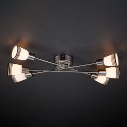 Потолочная люстра Eurosvet Jenna 30132/6 сатин-никель