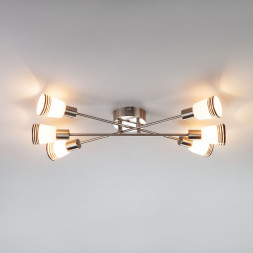 Потолочная люстра Eurosvet Jenna 30132/6 сатин-никель