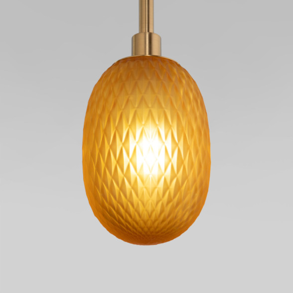 Каскадная люстра Eurosvet Pineapple 50266 дымчатый/прозрачный/янтарный