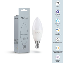 Светодиодная лампа Voltega Wi-Fi bulbs 2427 5W 220V 400lm E14 белый (регулируемый)