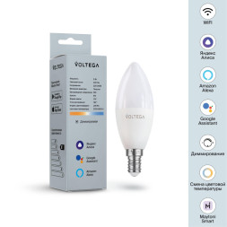 Светодиодная лампа Voltega Wi-Fi bulbs 2427 5W 220V 400lm E14 белый (регулируемый)