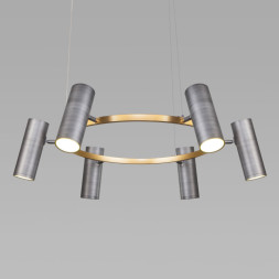 Подвесная люстра Eurosvet Spacer 90103/6 матовый серый/золото