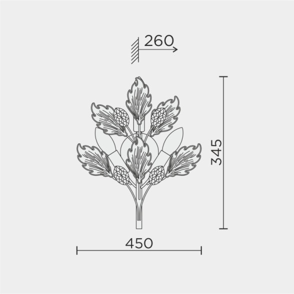 Бра MODELUX ML.6869 ML.6869.450 CR