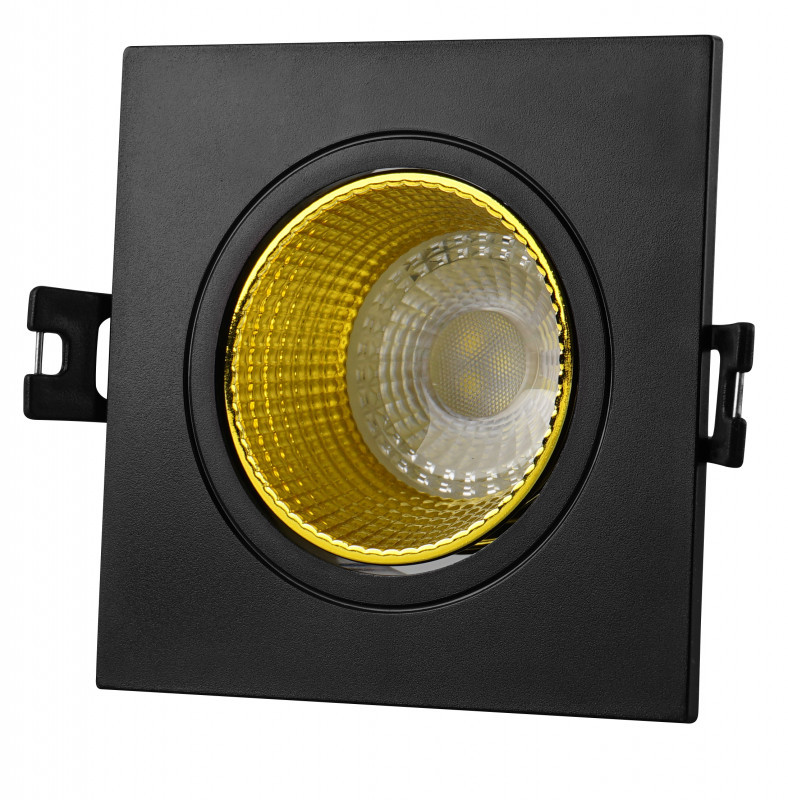 Встраиваемый точечный светильник Denkirs Rodvig DK3071-BK+YE