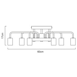 Потолочная люстра ARTE Lamp GELO A6001PL-7WH