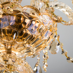 Подвесная люстра Eurosvet Alcedo 10097/6 золото/тонированный хрусталь Strotskis