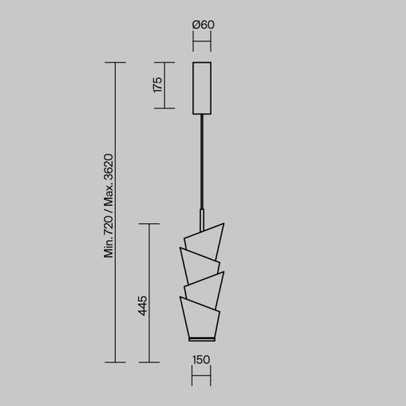 Подвесной светильник Maytoni MOD374PL-L28W3K Seoul