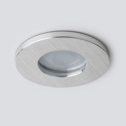 Точечный влагозащищенный светильник Elektrostandard 125 MR16 серебро