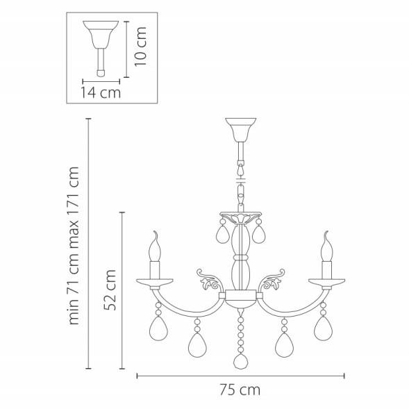 Подвесная люстра Lightstar Stregaro 694081