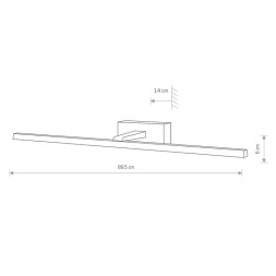 Светильник для картин и зеркал Nowodvorski VAN GOGH LED 10284