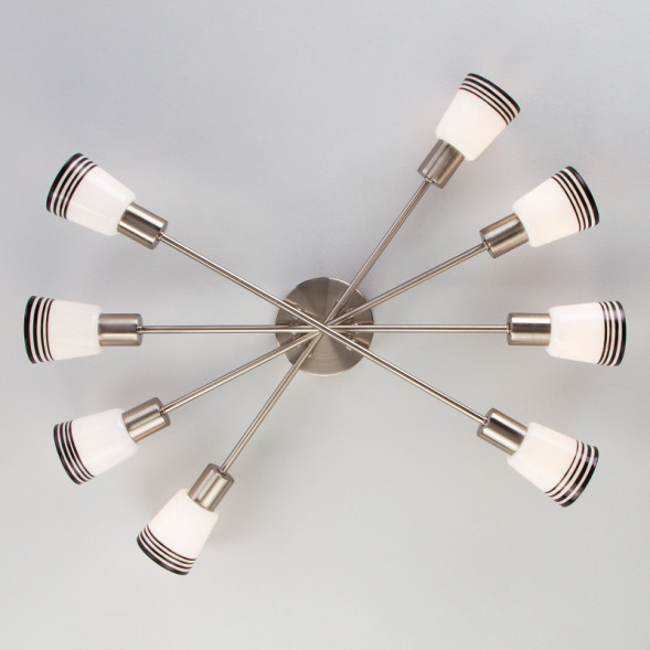 Потолочная люстра Eurosvet Jenna 30132/8 сатин-никель