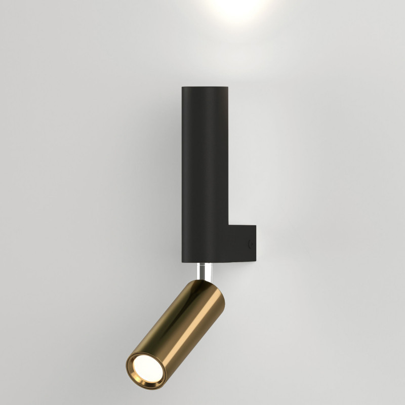 Спот Eurosvet Pitch 40020/1 LED черный/латунь