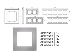 Рамка Ambrella Volt AF220505 ALFA Techno