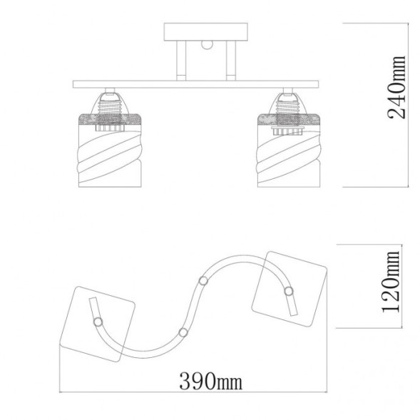 Люстра на штанге DeMarkt Тетро 673016702