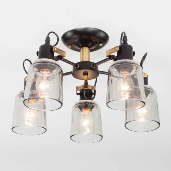 Люстра на штанге Eurosvet Astor 70111/5 черный