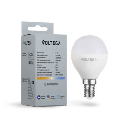 Светодиодная лампа Voltega Wi-Fi bulbs 2428 5W 220V 400lm E14 белый (регулируемый)