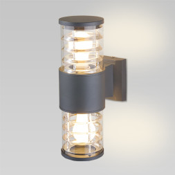 Уличный настенный светильник Elektrostandard 1407 TECHNO серый